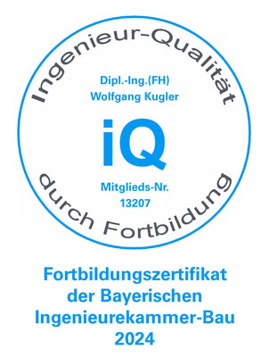Fortbildungszertifikat der Bayerischen Ingenieurekammer Bau